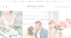 Desktop Screenshot of brittanyallen.com